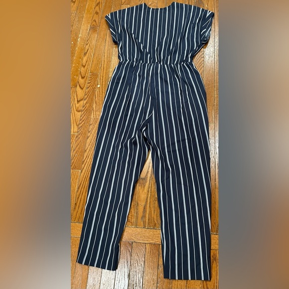ECI Navy and White Striped Jumpsuit - Picture 16 of 16